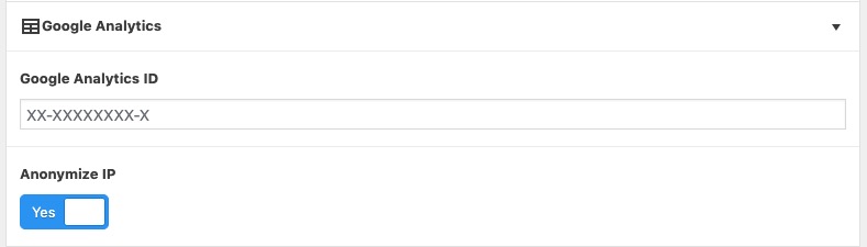 Feature Google Analytics