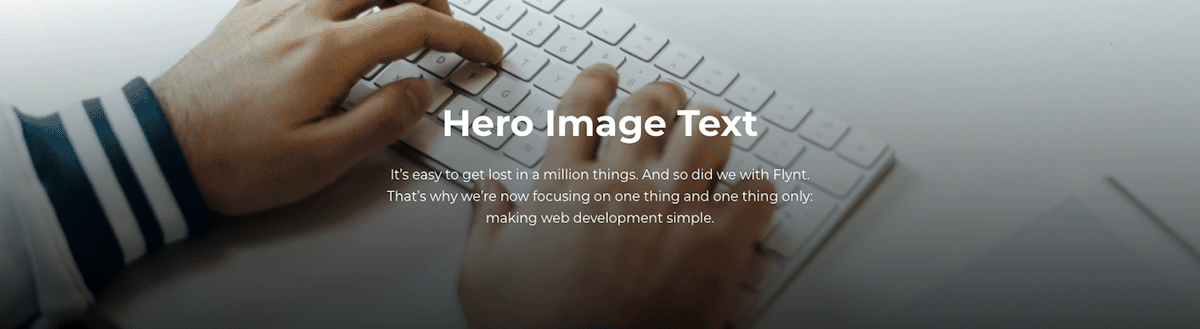 Hero Image Text