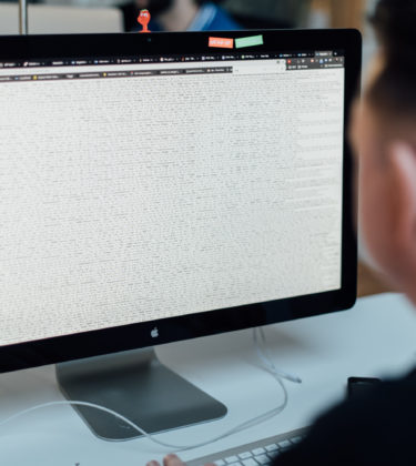 Developer looking at non-formatted JSON